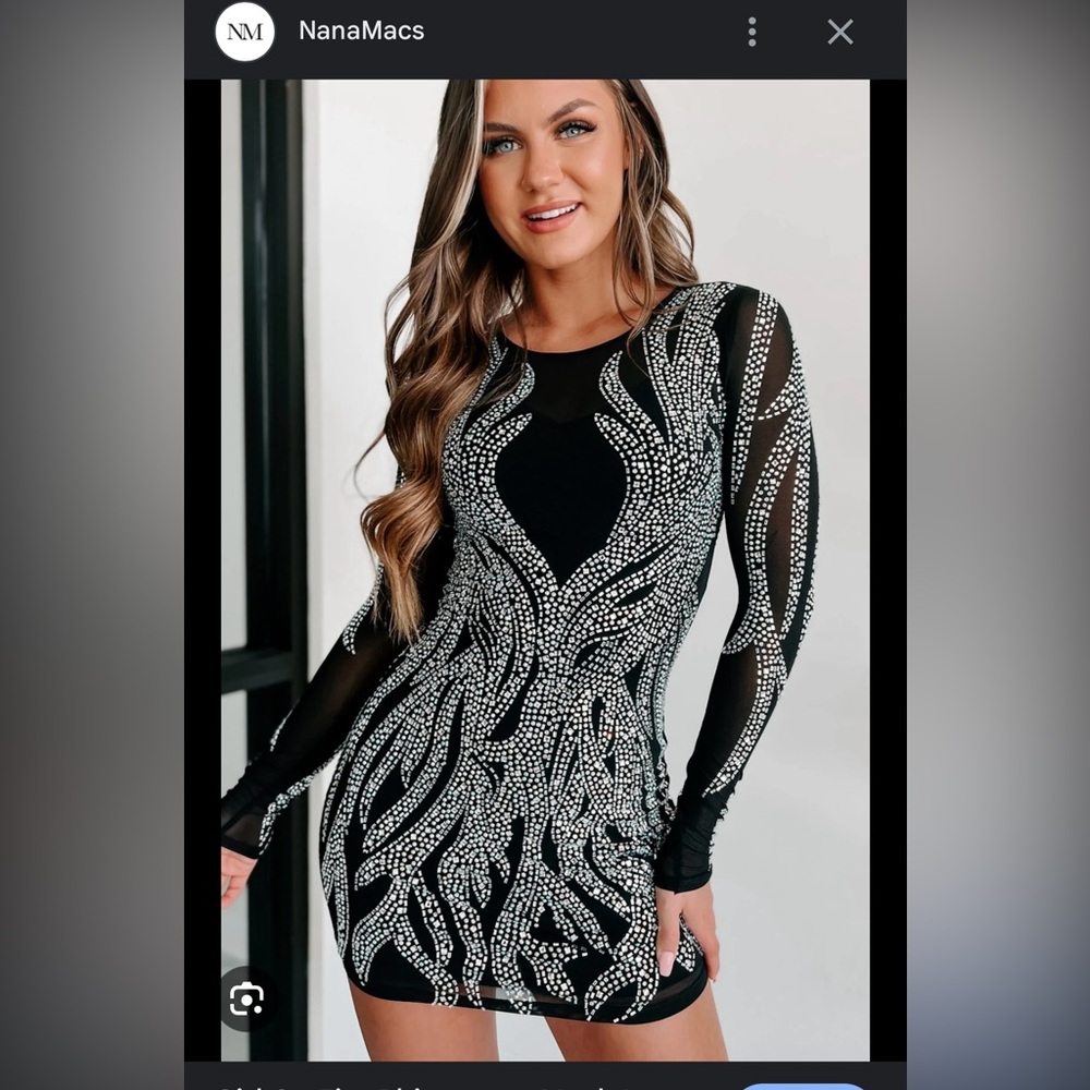 Nanamacs rhinestone dress